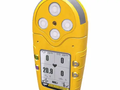 Portable Gas Detector Low Poly Low-poly 3D model