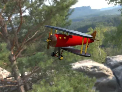 toy airplane  3D model purchase
