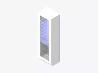 Storage Unit - Tower - Integral - Type 2 Low-poly 3D model