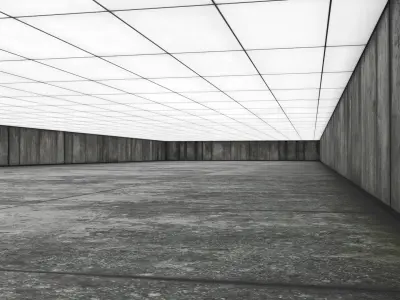 Concrete Garage 3D model