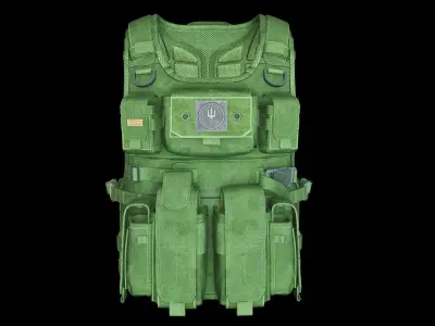 Marom Dolphin Amran Gen Plate Carrier - Kevlar Armor  Low-poly 3D model
