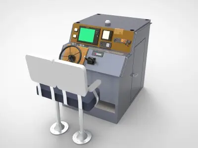 Boat seat pilot 3D model