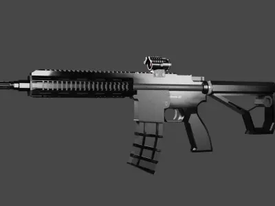 GUNS- NK 47 - RSH 12- sniper rifle 3D model