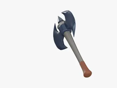 Game Axe 3D Illustration 3D model purchase