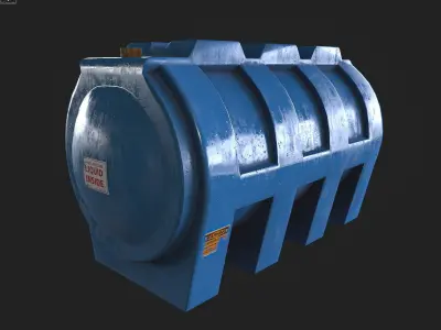 Liquid Tank Pack Low-poly 3D model