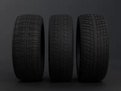 Tire Pack Blender 3D model