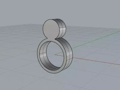 Anello maglia Free 3D model