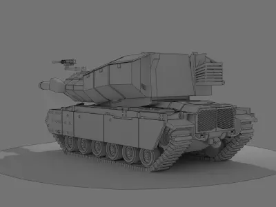 Pereh IDF Tank Closed Version 3D print model