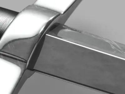 3D Medieval Dagger Low-poly 3D model