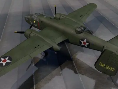 North American B-25B Mitchell 3D model
