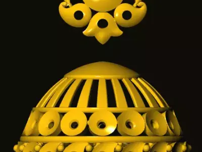 jumka golden dome 3D print model