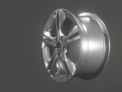Car Rims High Poly Model FBX Free 3D model