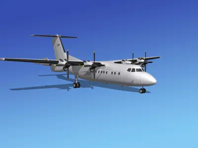 Dehavilland DHC-7 Unmarked 2 3D model