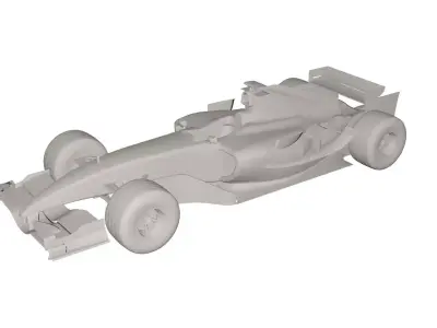 Racing car 3D model