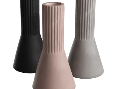  Fluted Concrete Vase Models 