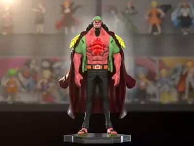 Fisher Tiger - Fish man - ONE PIECE - Split part 3D print model