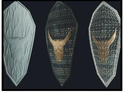 Skeleton Shield Free 3D model