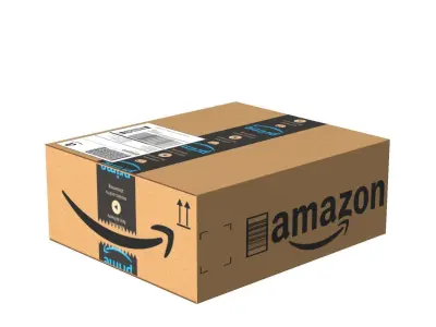 Amazon Box 1H PBR 12 Low-poly 3D model