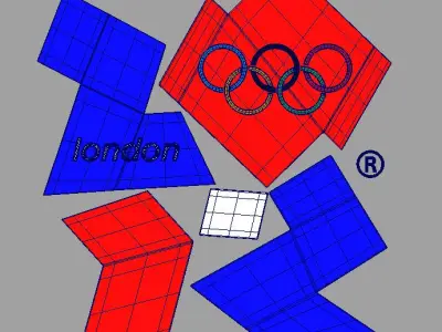 London Games Olimpic 2012 3d Logo 3D model