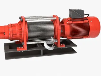 Electric Winch 3D model