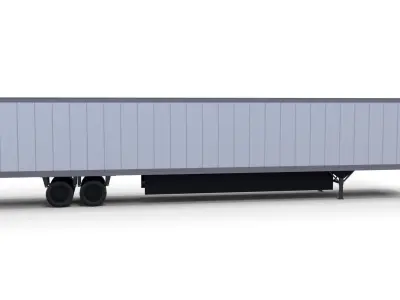 57 foot Box Semi Trailer 3D model