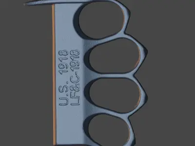 Brass knuckle US 1918  3D model