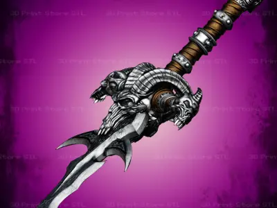 Lich King Frostmourne Cosplay World Of Warcraft - STL File 3D print model