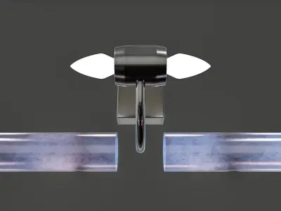 Mirror Light - High Poly  3D model