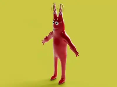 Monstre 1 Low-poly 3D model