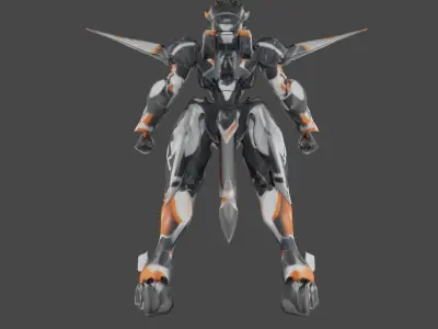 Futuristic Mecha Sentinel 3D model Free 3D model