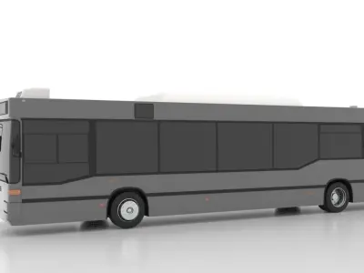 Mercedes-Benz O405GNU Low Low-poly 3D model