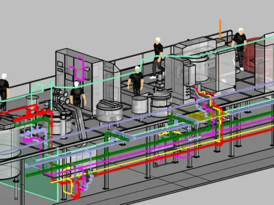 PIPING CONEXIONS SERVICES Free 3D model