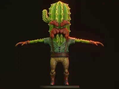 CactusMan - Western 3D model