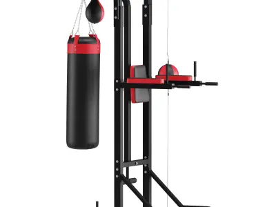 Power Boxing Station Stand Gym Speed Ball Punching Bag 3D model