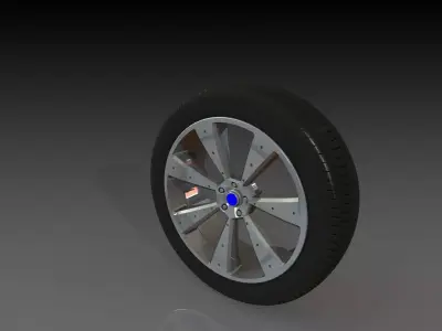 Car Wheel Concept 3D model