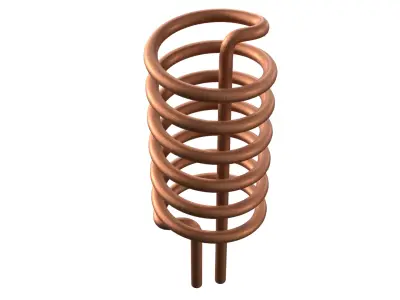 Heating Coil PBR Low-poly 3D model