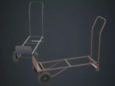 Hand Truck 3B Low-poly 3D model