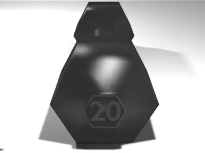 Exercise Equipment Shaped Dumbell 3D model