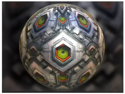 PBR Sci-Fi Seamless Realistic Material SBSAR 4k Texture 045 Texture