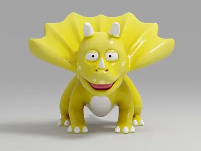 3D model Dinosaur cartoon 2 3D model