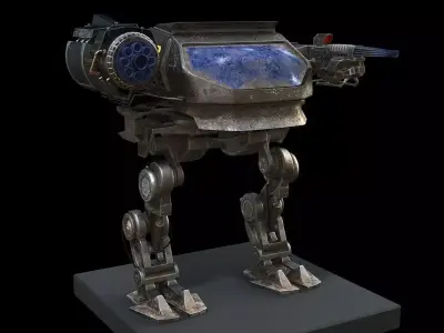 SCI FI MECHA Low-poly 3D model
