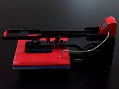 Sublimation T-Shirt flat bed Heat Press Machine 3D model