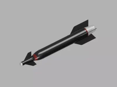 Missile 3D model 2