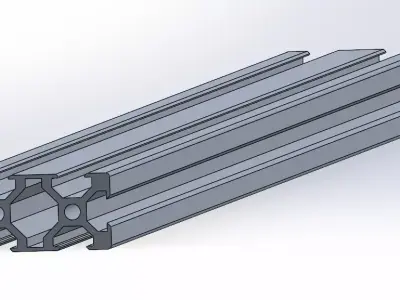 V-Slot 2040 Aluminum Profile Engineering Standard 3D model 3D model