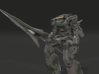 scifi-model554 gundam robot 3D model