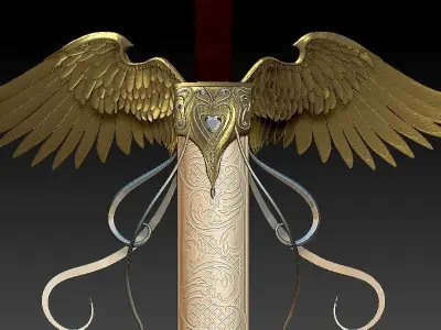 Fantasy Sword 3D model