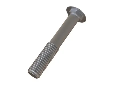Carriage bolts 3D Model 3D model