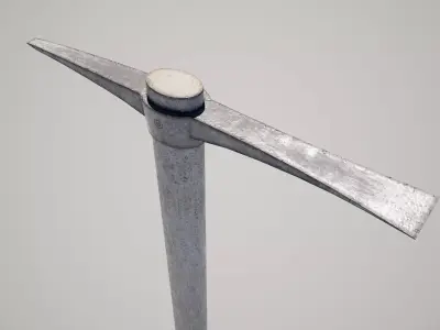  Pickaxe Low-poly 3D model