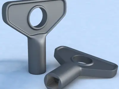 Wrench 3D model without texture 3D model