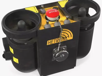 Remote Control Trench Roller Bomag BMP8500 Dirty 3D model